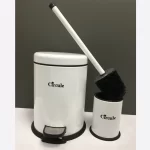 ست سطل 3 لیتری و برس تمام سفید سرکوله